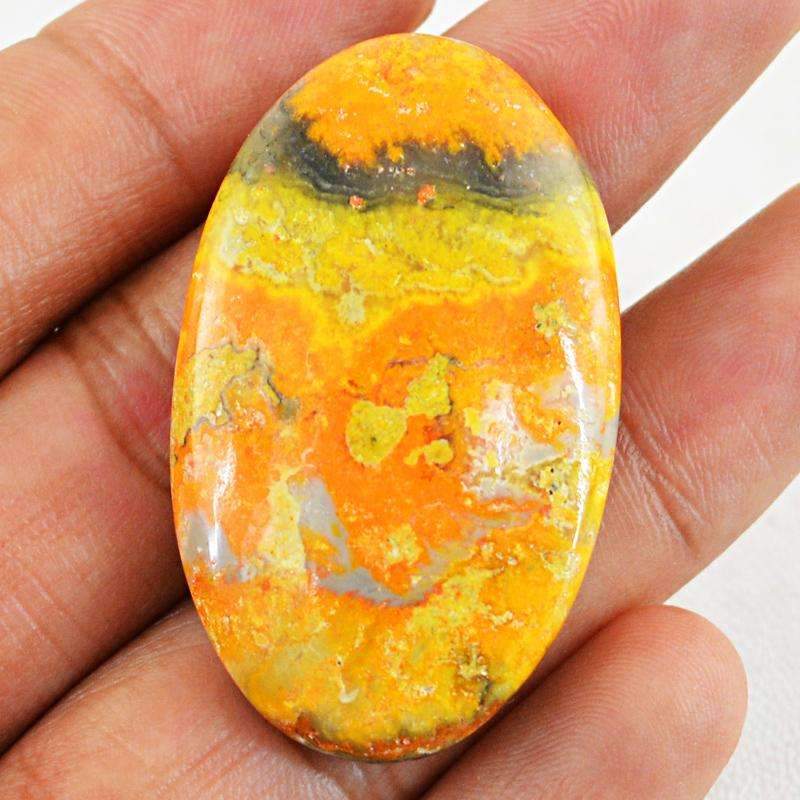 gemsmore:Bumble Bee Jasper Gemstone - Natural Unheated Oval Shape