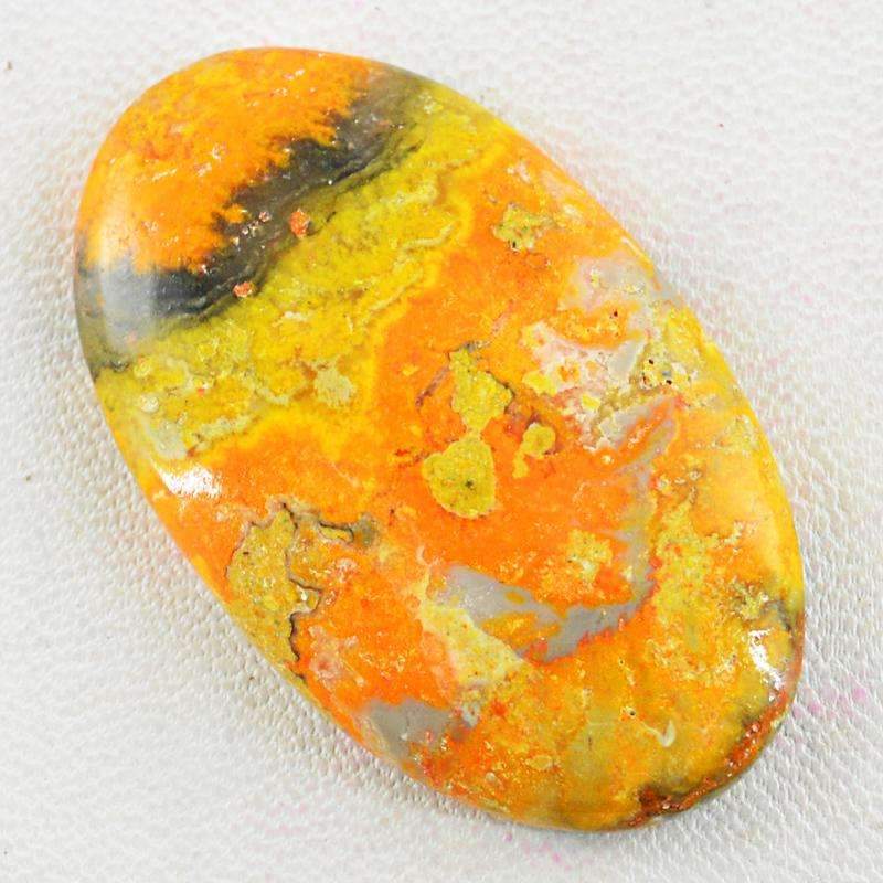 gemsmore:Bumble Bee Jasper Gemstone - Natural Unheated Oval Shape