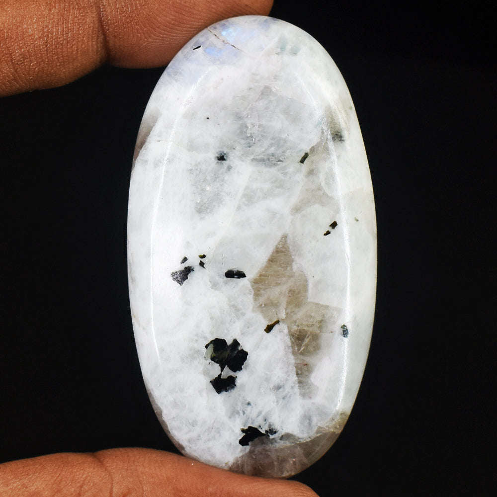 gemsmore:Carats 163 Genuine Blue Flash Moonstone Gemstone