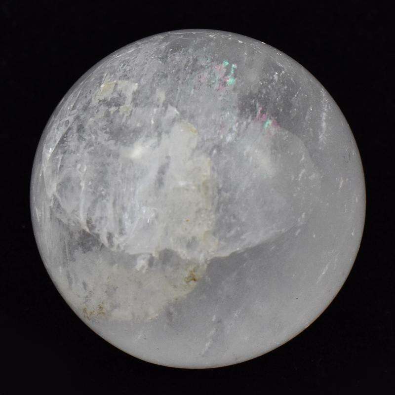 gemsmore:Carved White Quartz Reiki Healing Sphere