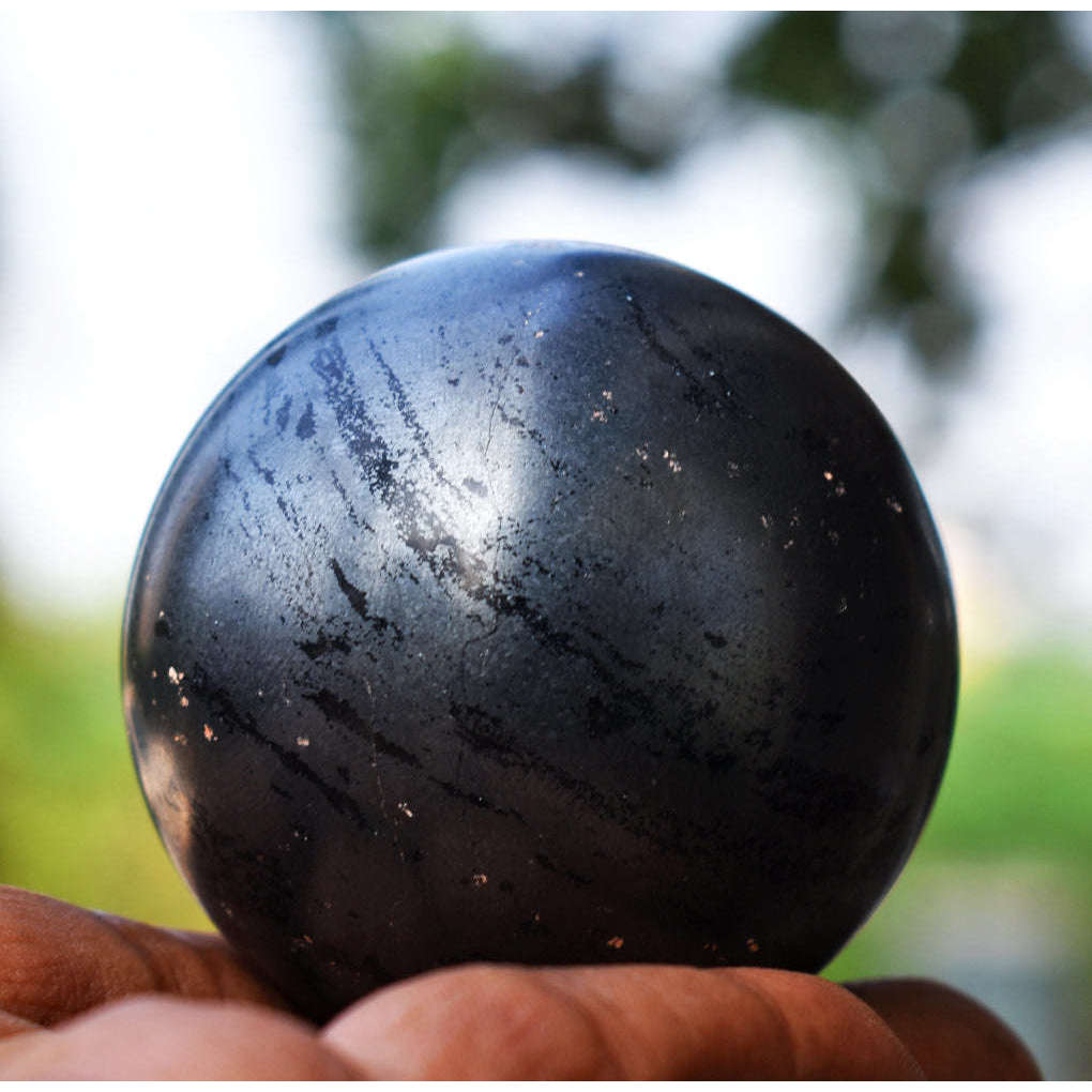 gemsmore:Copy of Amazing Flash Labradorite Carved Healing Sphere