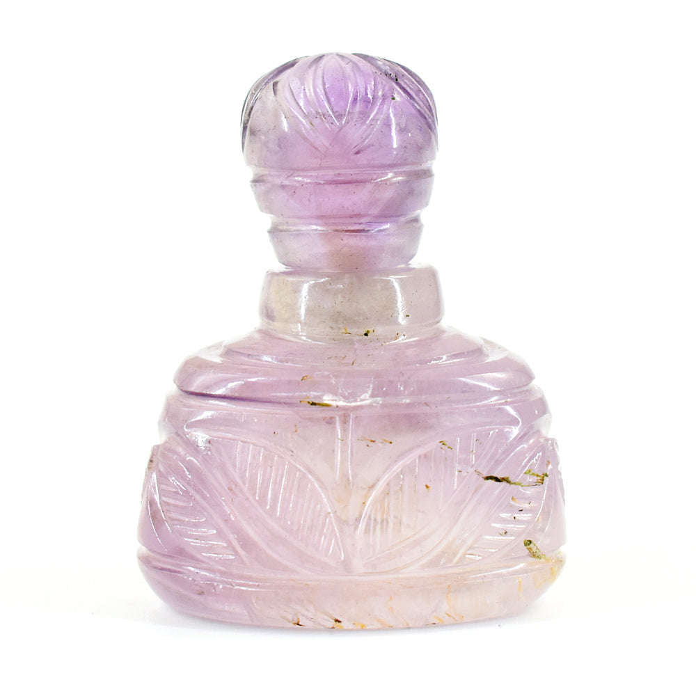 gemsmore:Craftsmen Ametrine Hand Carved Genuine Crystal Gemstone Carving Perfume Bottle