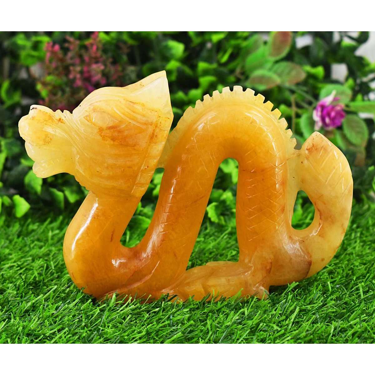 gemsmore:Craftsmen Aventurine Hand Carved Genuine Crystal Gemstone Carving Dragon