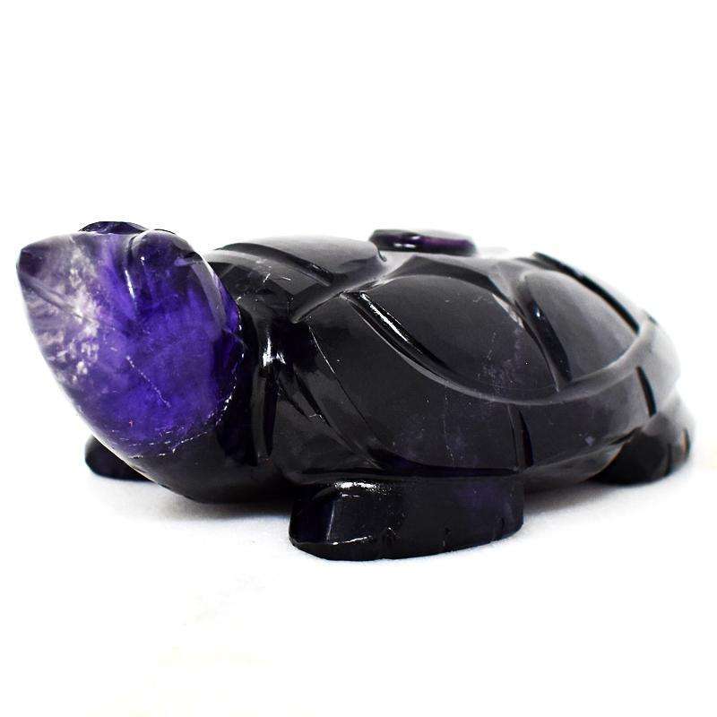 gemsmore:Craftsmen Carved Multicolor Fluorite Gemstone Turtle