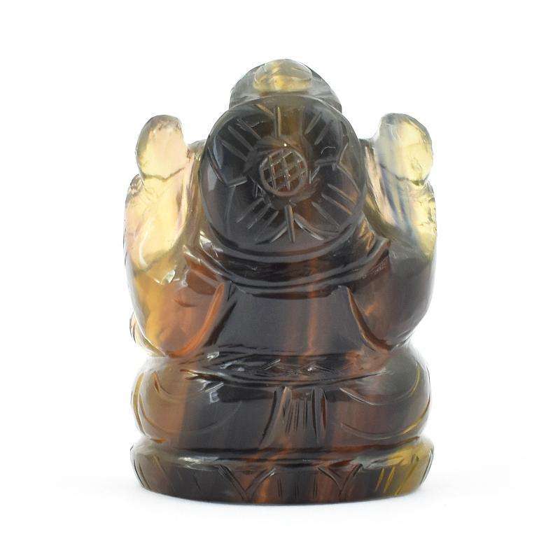 gemsmore:Craftsmen Carved Multicolor Fluorite Hand Carved Ganesha