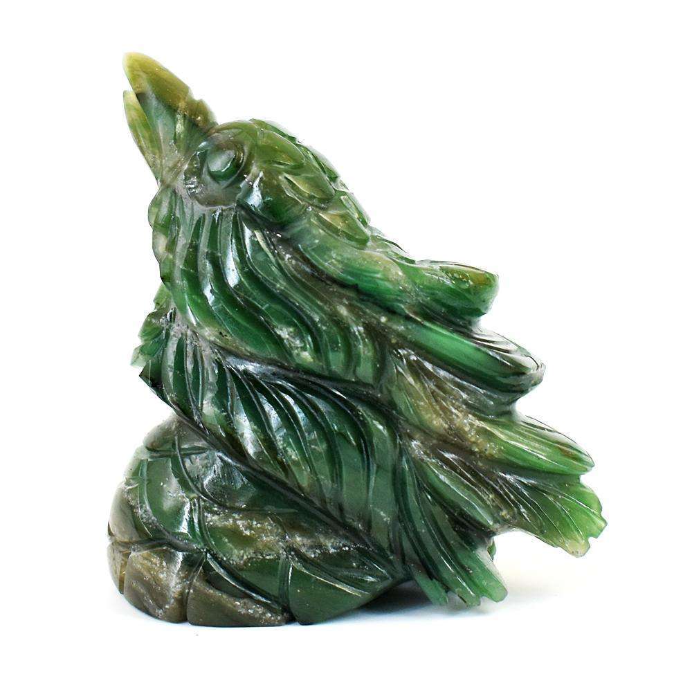 gemsmore:Craftsmen Jade Hand Carved Genuine Crystal Gemstone Carving Sparrow