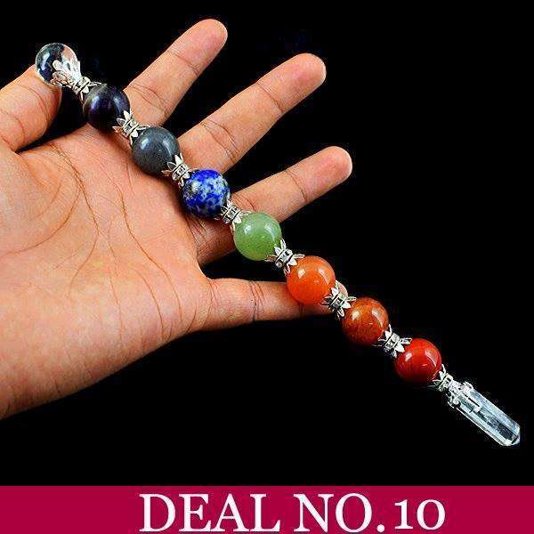 gemsmore:Custom Order - 7 Chakra Healing Pencil Stick Wholesale