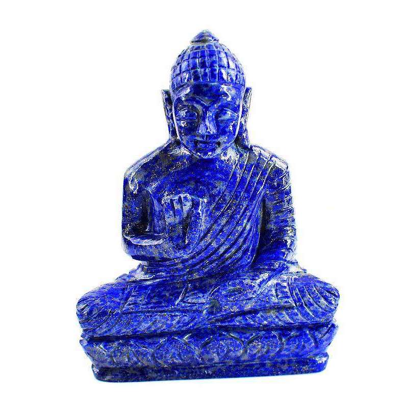 gemsmore:Excluisve Blue Lapis Lazuli Lord Buddha Idol Statute