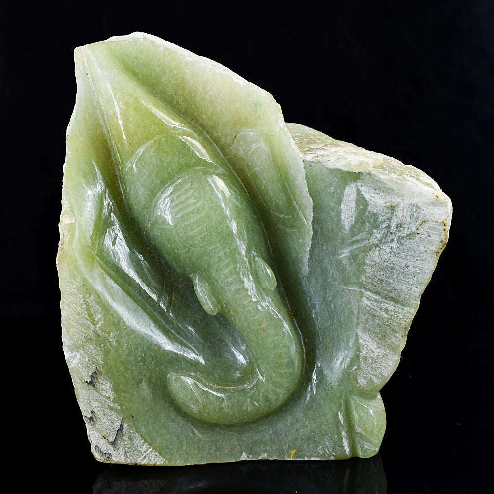 gemsmore:Exclusive Aevnturine Hand Carved Ganesha