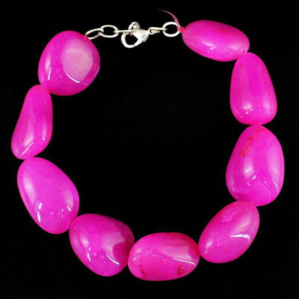 gemsmore:Exclusive Agate Bracelet Natural Untreated Beads