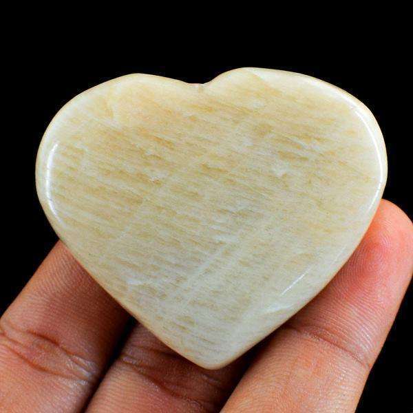 gemsmore:Exclusive Agate Hand Carved Heart Shape Cabochon
