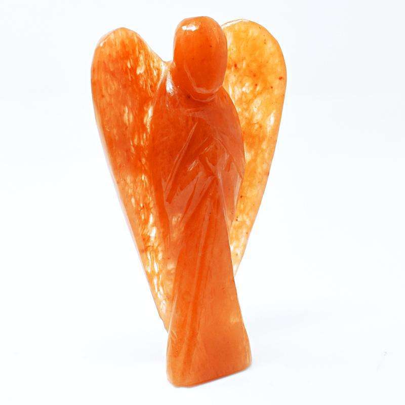 gemsmore:Exclusive Aventurine Hand Carved Healing Angel