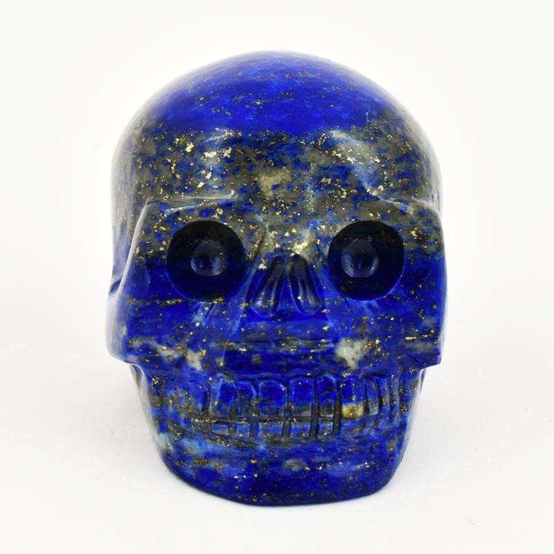 gemsmore:Exclusive Blue Lapis Lazuli Carved Skull - Untreated