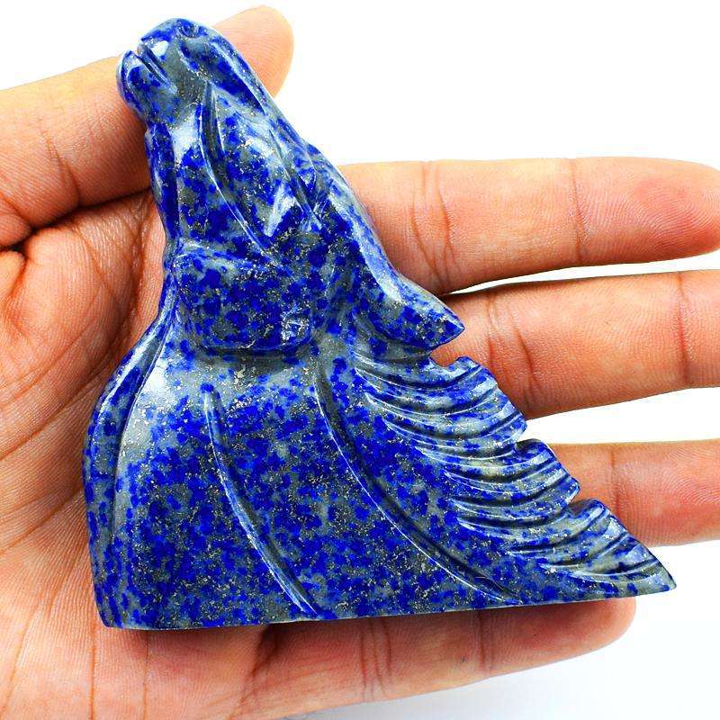 gemsmore:Exclusive Blue Lapis Lazuli Hand Carved Horse Burst