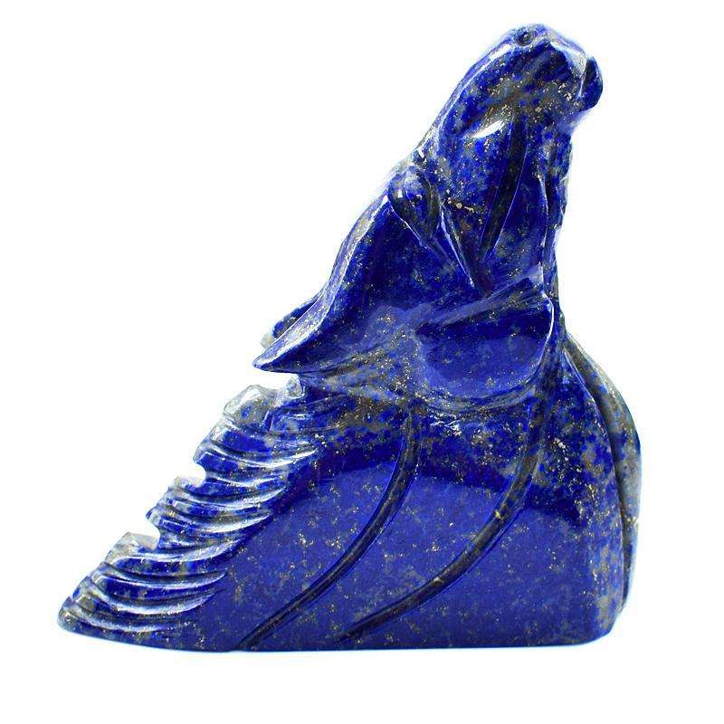 gemsmore:Exclusive Blue Lapis Lazuli Hand Carved Horse Burst