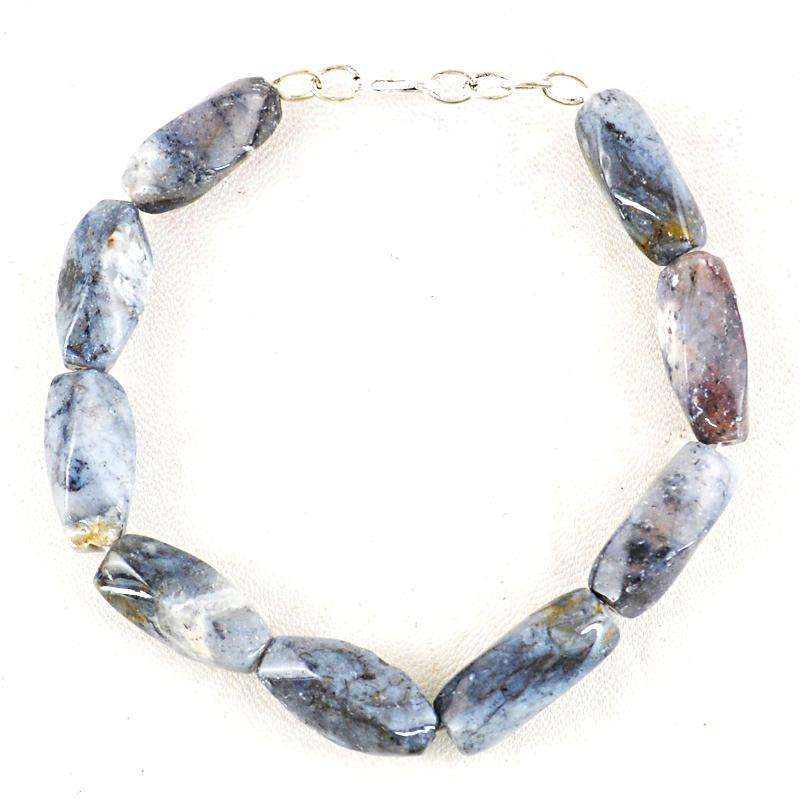 gemsmore:Exclusive Dendrite Opal Beads Bracelet Natural Untreated