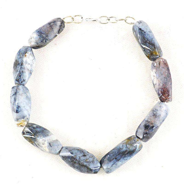 gemsmore:Exclusive Dendrite Opal Beads Bracelet Natural Untreated