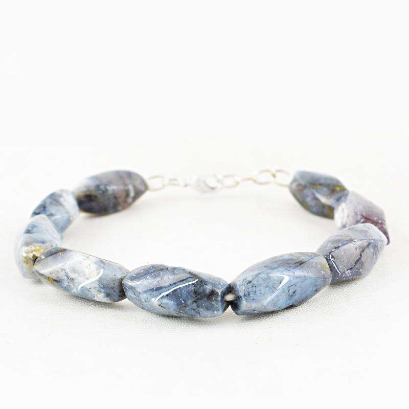 gemsmore:Exclusive Dendrite Opal Beads Bracelet Natural Untreated