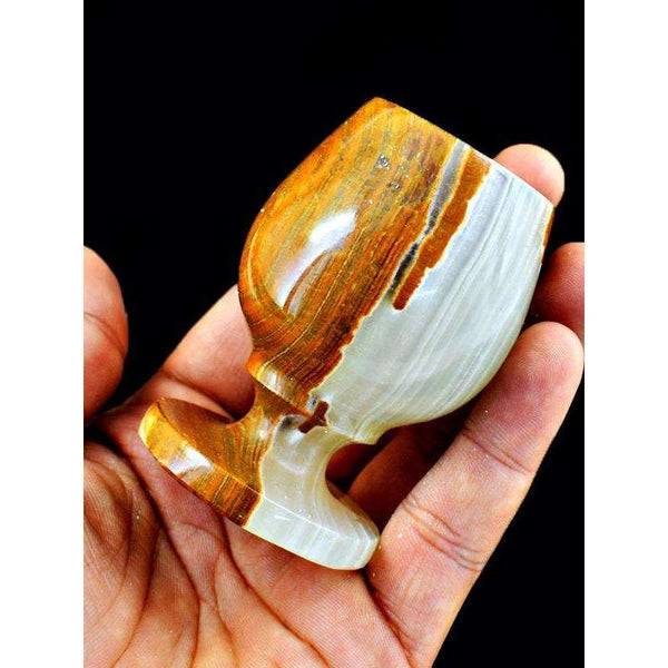 gemsmore:Exclusive Designer Agate Wine Glass