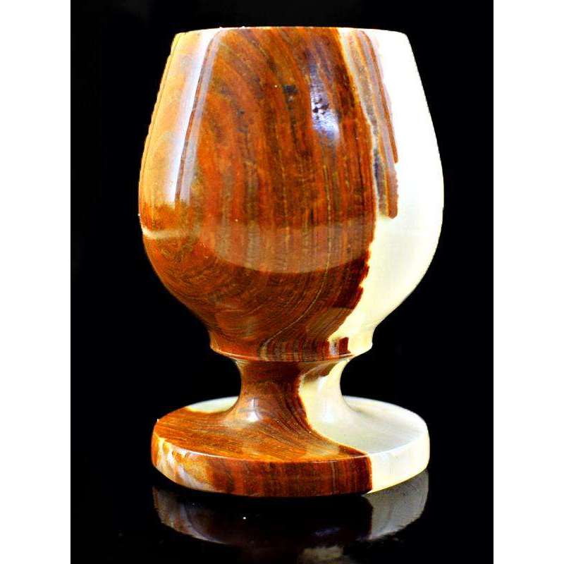 gemsmore:Exclusive Designer Agate Wine Glass