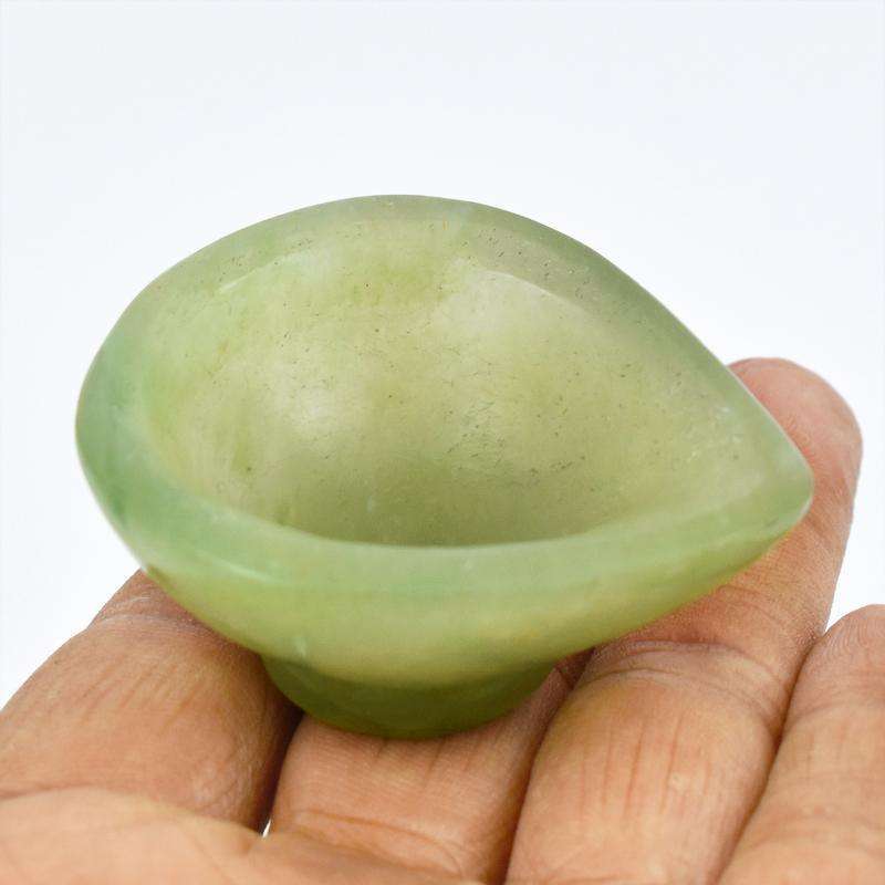 gemsmore:Exclusive Green Aventurine Carved Healing Oil Lamp