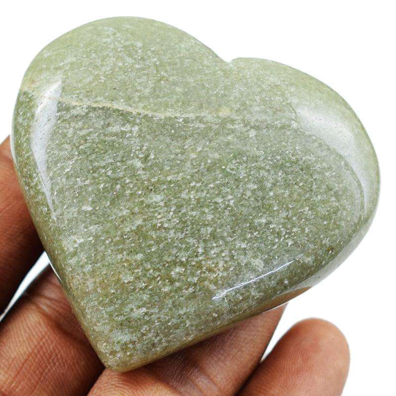 gemsmore:Exclusive Green Aventurine Heart Cabochon