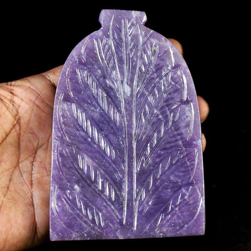 gemsmore:Exclusive Hand Carved Lepidolite Lord Buddha Statue