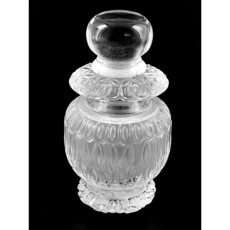 gemsmore:Exclusive Hand Carved White Quartz Perfume Bottle