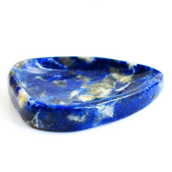 gemsmore:Exclusive Lapis Lazuli Carved Candle Holder