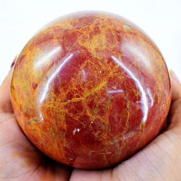 gemsmore:Exclusive Mookaite Jasper Carved Healing Sphere