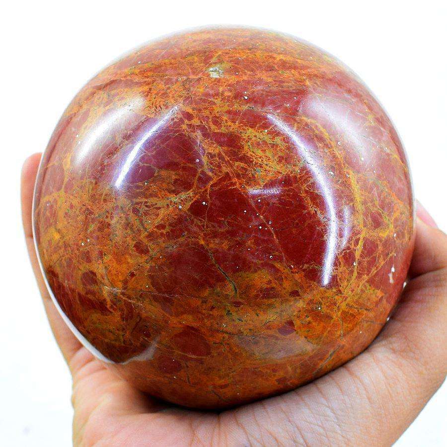 gemsmore:Exclusive Mookaite Jasper Carved Healing Sphere