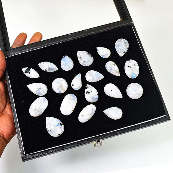 gemsmore:Exclusive Moonstone Untreated Gemstone Cabochon Lot