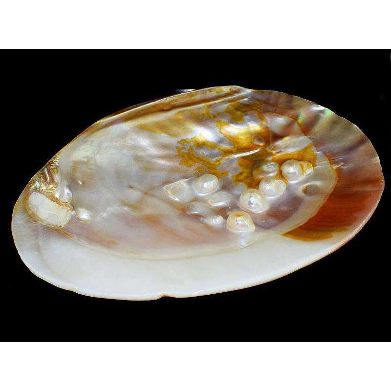 gemsmore:Exclusive Mother Pearl Hand Carved Plate