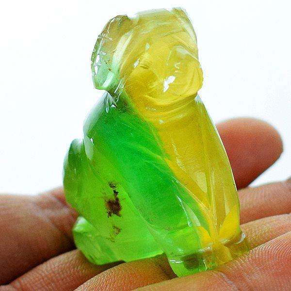 gemsmore:Exclusive Multicolor Fluorite Carved Doggy