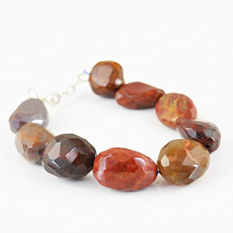 gemsmore:Exclusive Natural Jasper Bracelet Faceted Beads