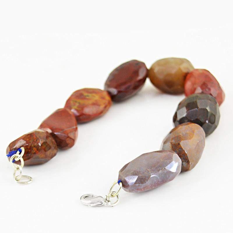 gemsmore:Exclusive Natural Jasper Bracelet Faceted Beads