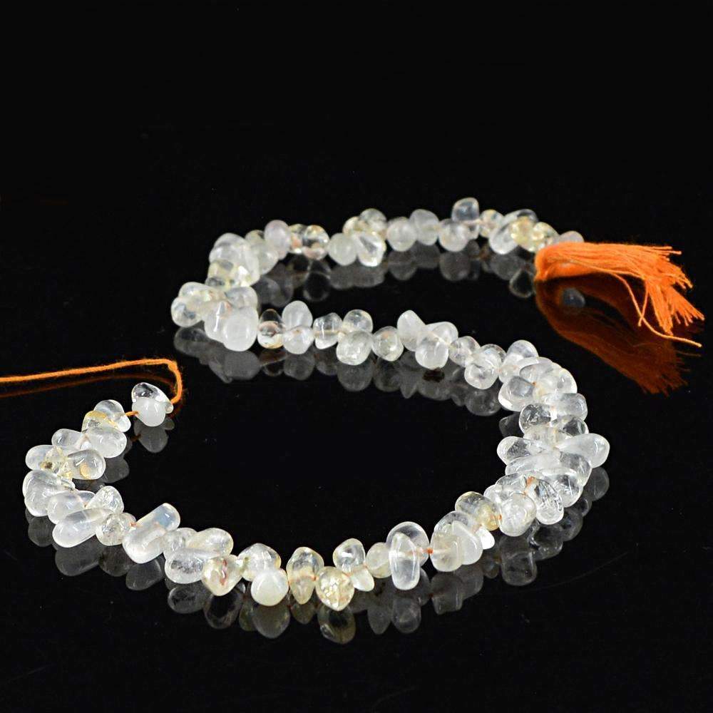 gemsmore:Exclusive Rutile Quartz Beads Strand - Natural Drilled