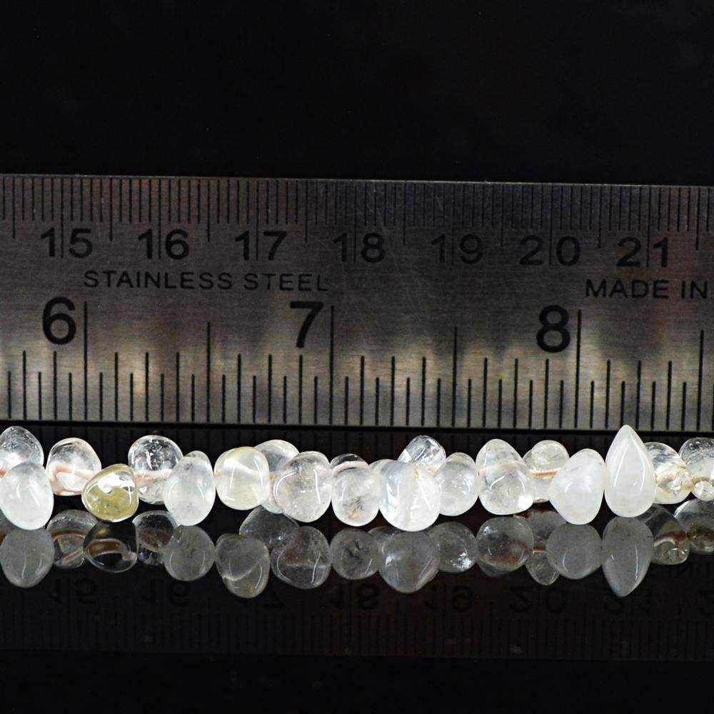 gemsmore:Exclusive Rutile Quartz Beads Strand - Natural Drilled