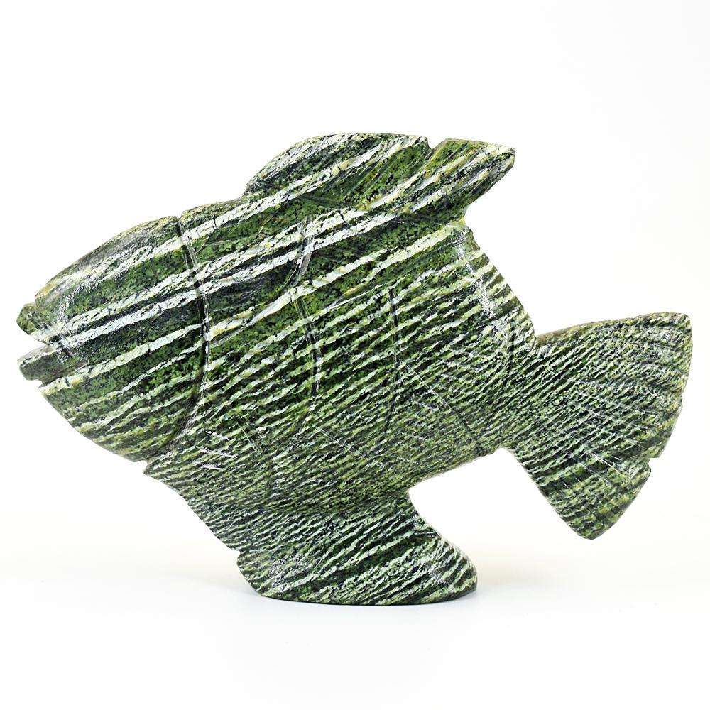 gemsmore:Exclusive Serpentine Hand Carved Fish