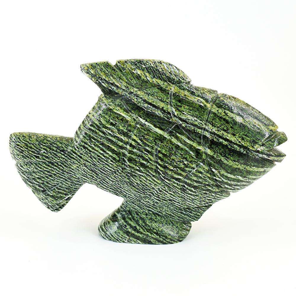 gemsmore:Exclusive Serpentine Hand Carved Fish