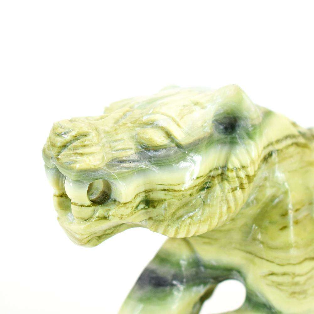 gemsmore:Exclusive Serpentine Hand Carved Tiger