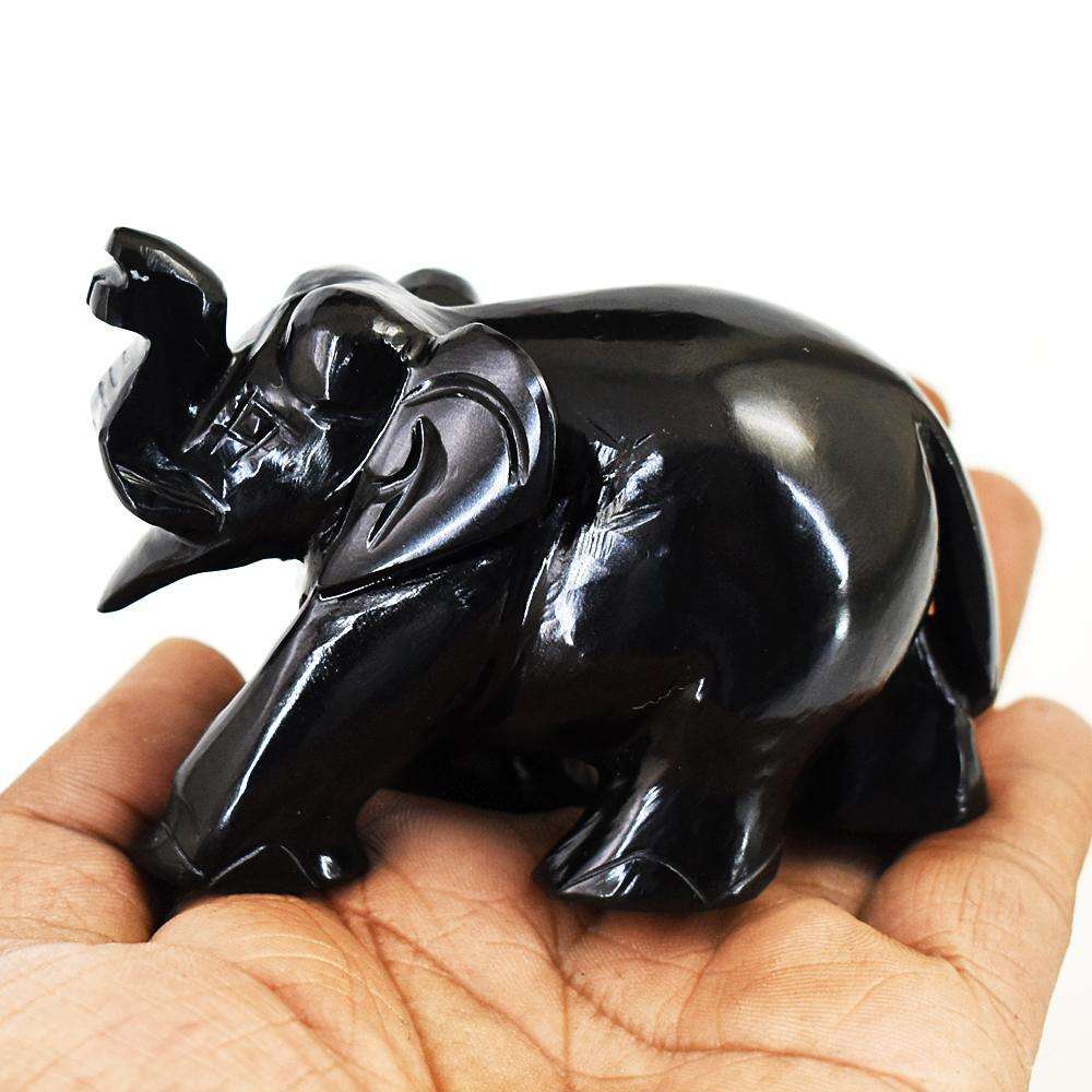gemsmore:Exclusive Spinel Hand Carved Genuine Crystal Gemstone Carving Elephant