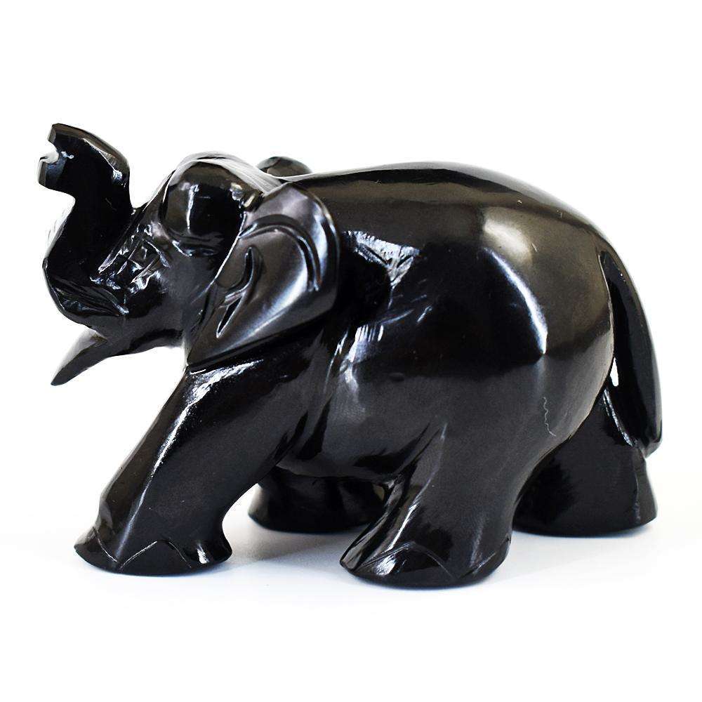 gemsmore:Exclusive Spinel Hand Carved Genuine Crystal Gemstone Carving Elephant