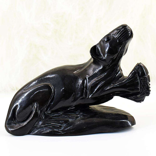 gemsmore:Exclusive Spinel Hand Carved Sea Lion