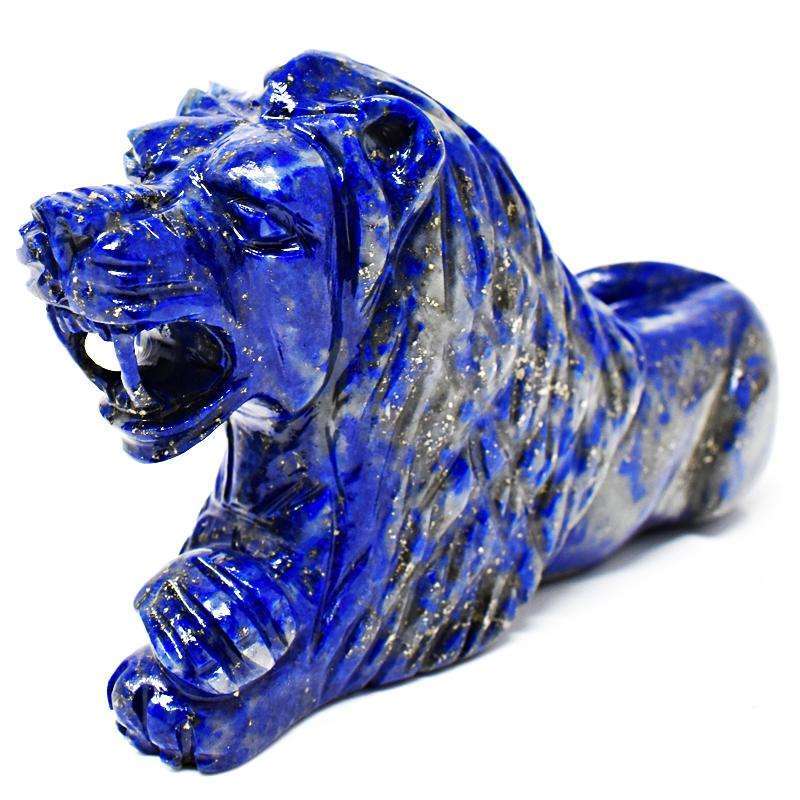 gemsmore:Finely Carved Blue Lapis Lazuli Lion