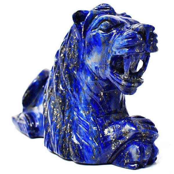 gemsmore:Finely Carved Blue Lapis Lazuli Lion