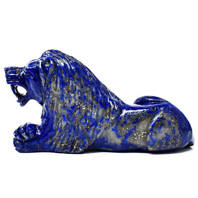 gemsmore:Finely Carved Blue Lapis Lazuli Lion