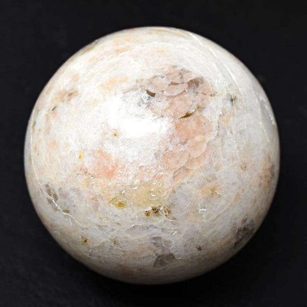 gemsmore:Flower Agate Carved Crystal Healing Sphere (Ball)