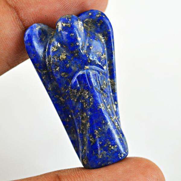 gemsmore:Amazing Blue Lapis Lazuli Carved Healing Angel Gemstone