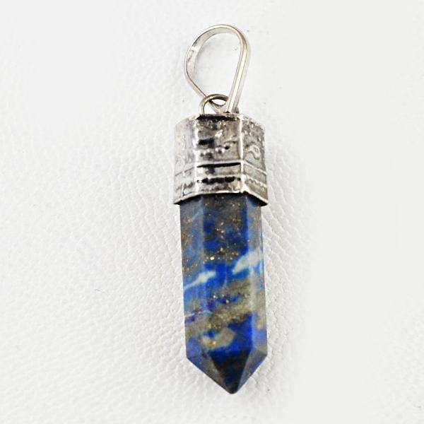 gemsmore:Amazing Blue Lapis Lazuli Healing Point Pendant